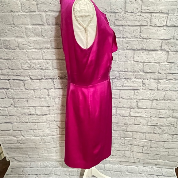 Kate Spade Fuchsia Silk Blend Shift Dress - Picture 11 of 13